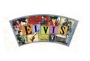 Elvis Shot Glass - Multi Images Teal