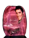 Elvis Universal Seat Cover - Pink With Guitars