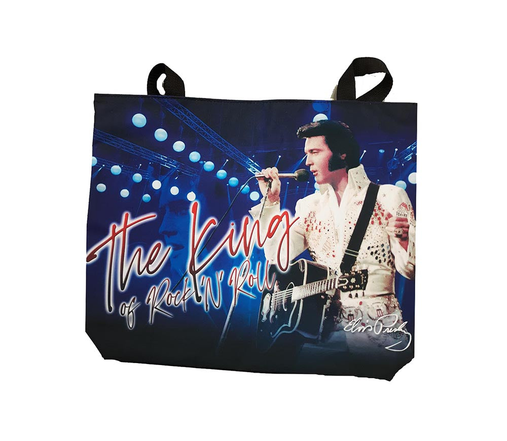 Elvis Tote Bag - The King Blue With White Jumpsuit