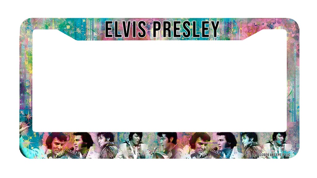 Elvis License Plate Frame - Collage