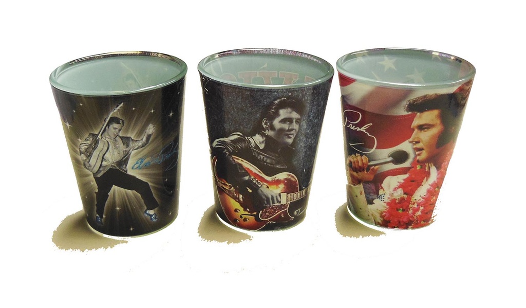 Elvis Shot Glasses - Set of 3