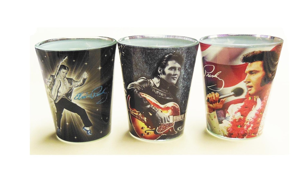 Elvis Shot Glasses - Set of 3