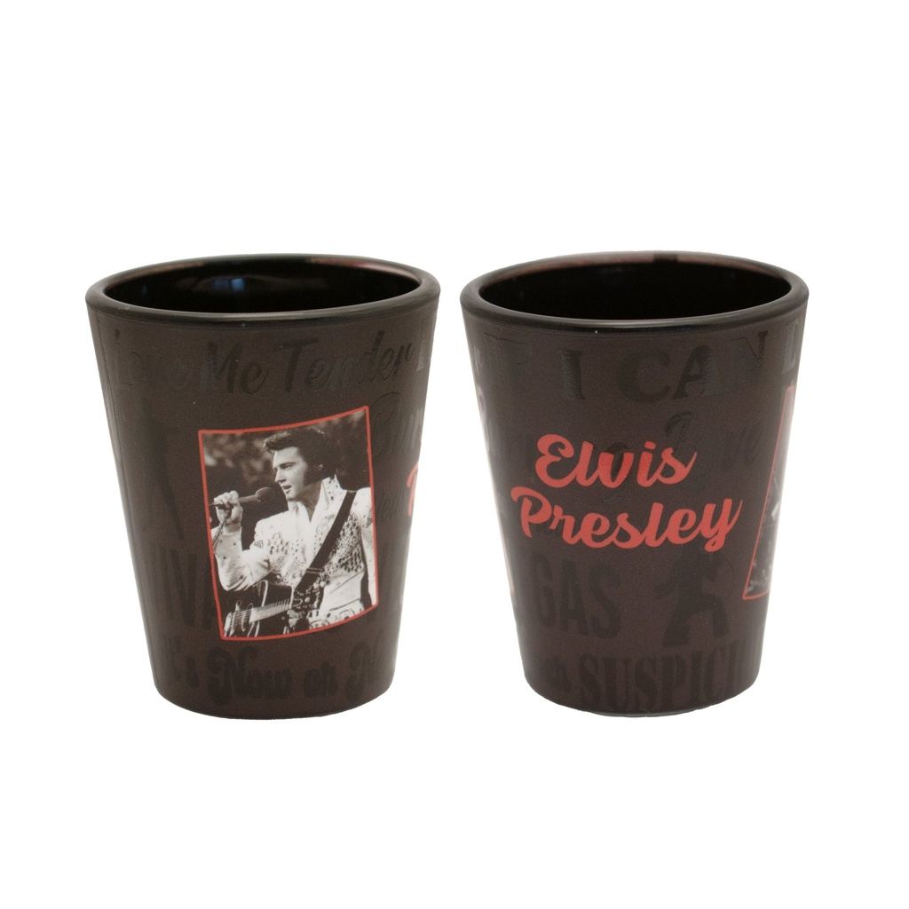 Elvis Shot Glass - Song Titles