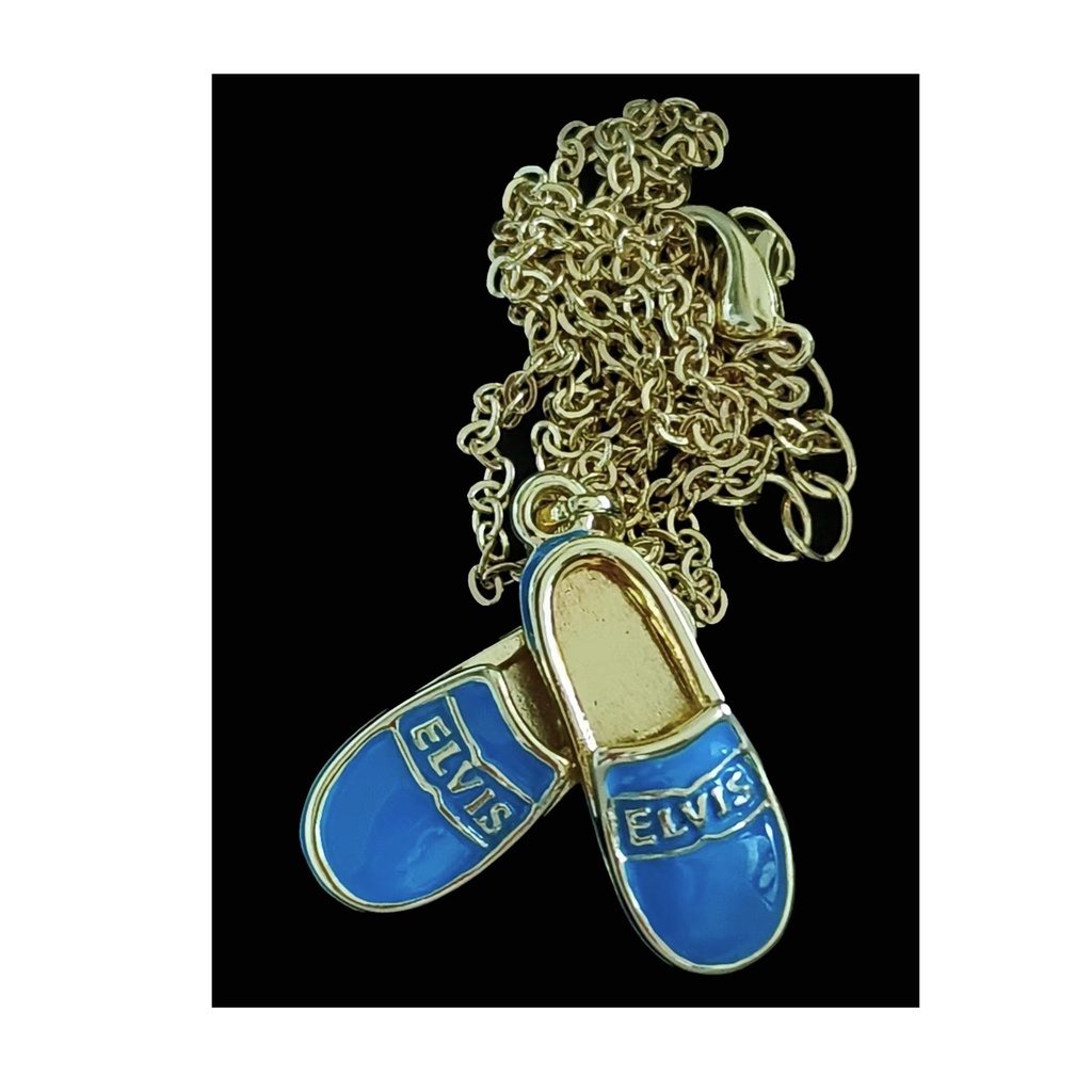 Elvis Necklace - Blue Suede Shoes