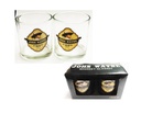 John Wayne Whiskey Glass Set - Shield - 2pc Set