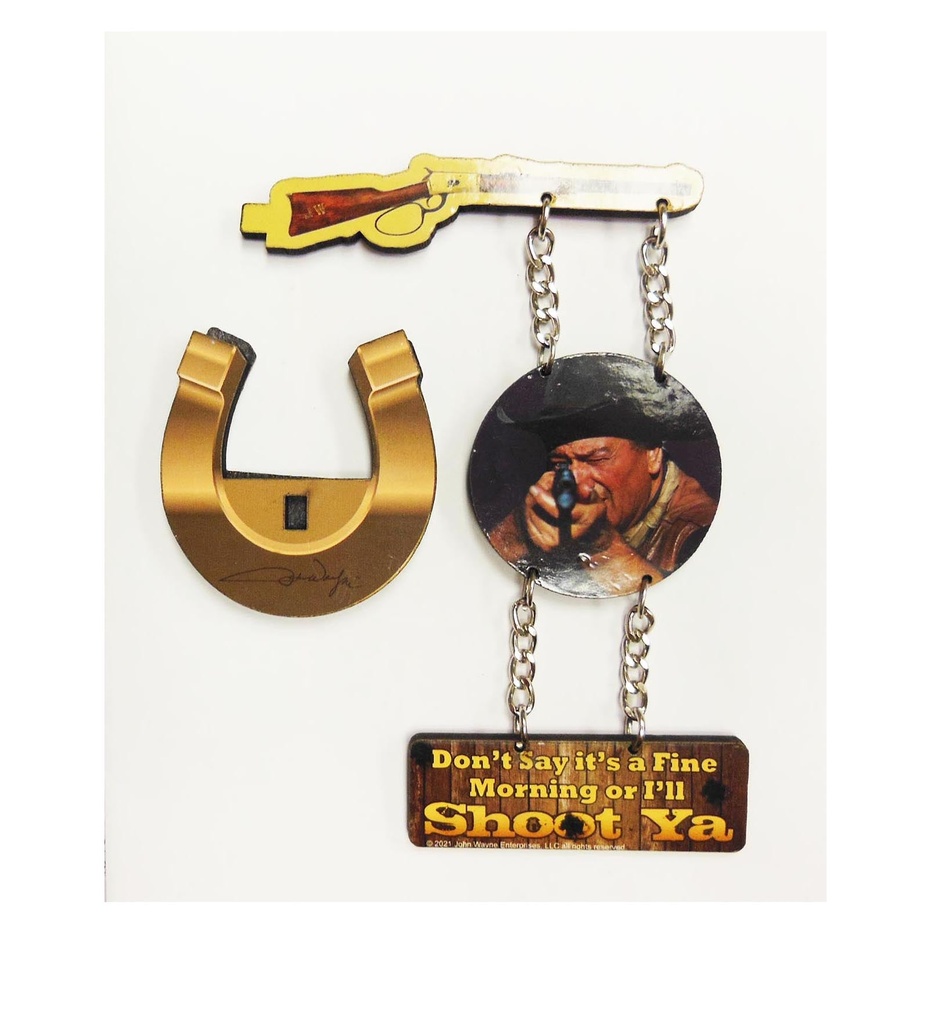 John Wayne Magnet - 4 Part Dangle