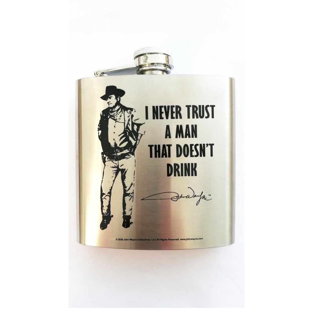 John Wayne Flask - Trust a Man