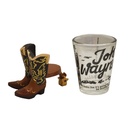 John Wayne Shot Glass - Boot Stand - 6 Pcs