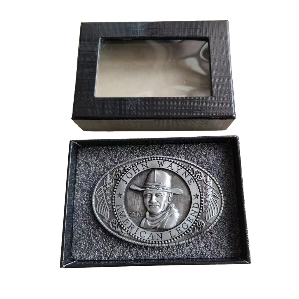 John Wayne Belt Buckle - Pewter