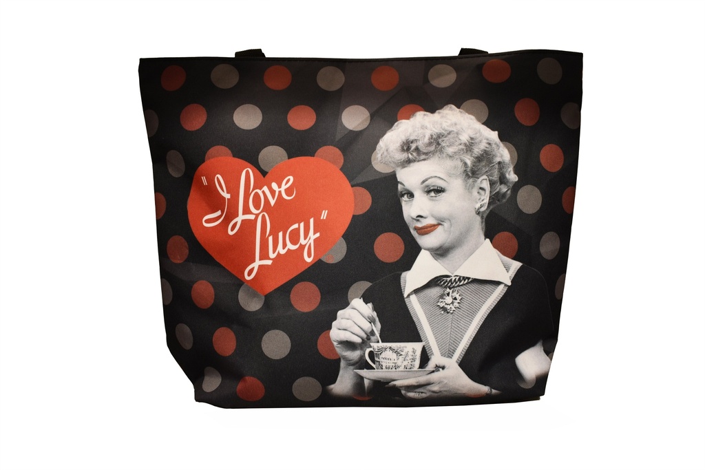 Lucy Tote Bag - Blk & Red