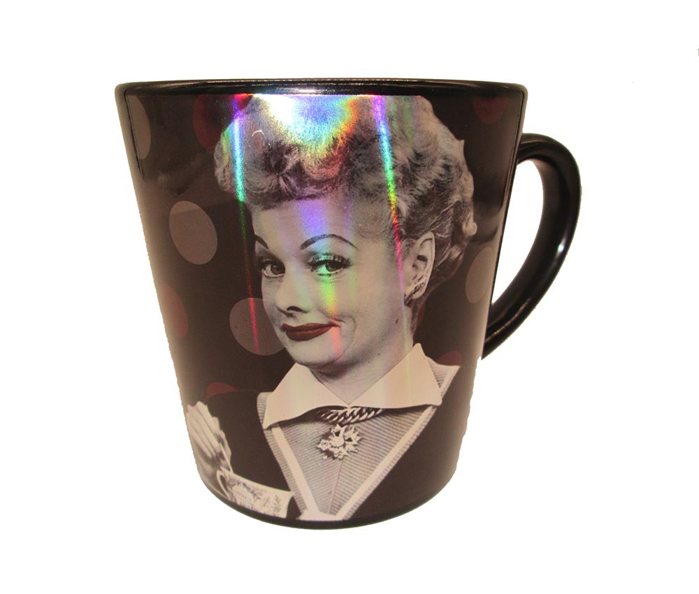 Lucy Mug - Blk & Red Metallic