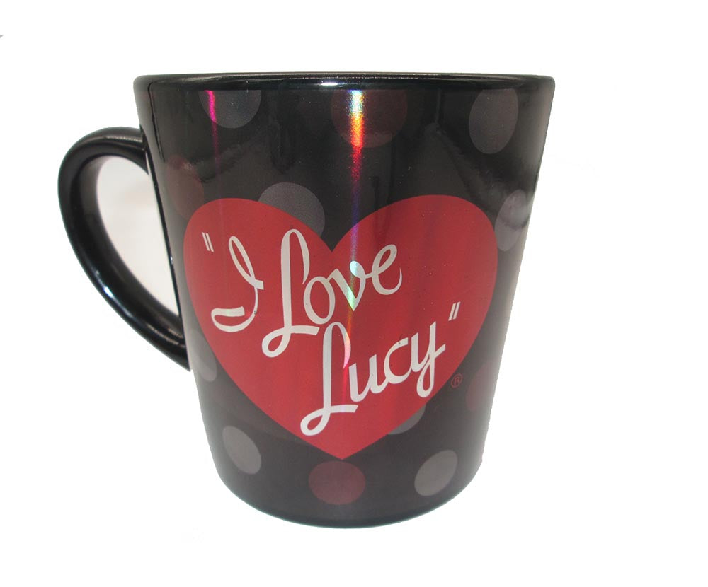 Lucy Mug - Blk & Red Metallic