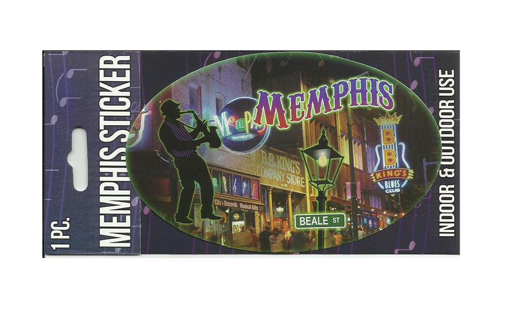 Memphis Sticker - Beale Street Oval