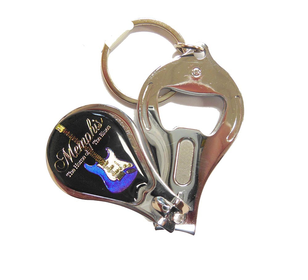 Memphis Key Chain, Nail Clipper & Bottle Opener