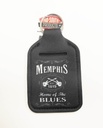 Memphis Key Chain w/Multiuse Pouch - Blk & Wht Est.