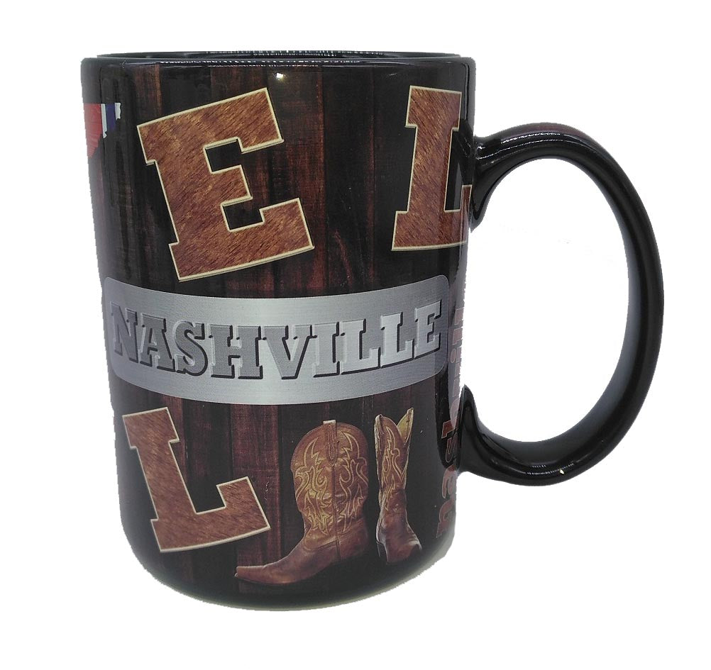 Nashville Mug - Wood Letters