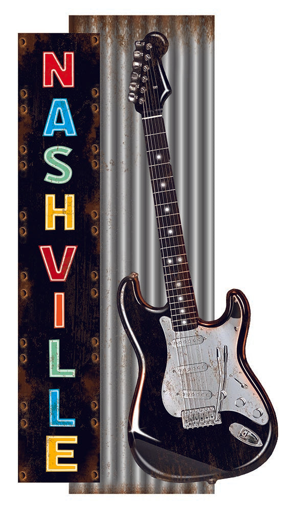 Nashville Metal Sign - Corrugated - 2pc Set