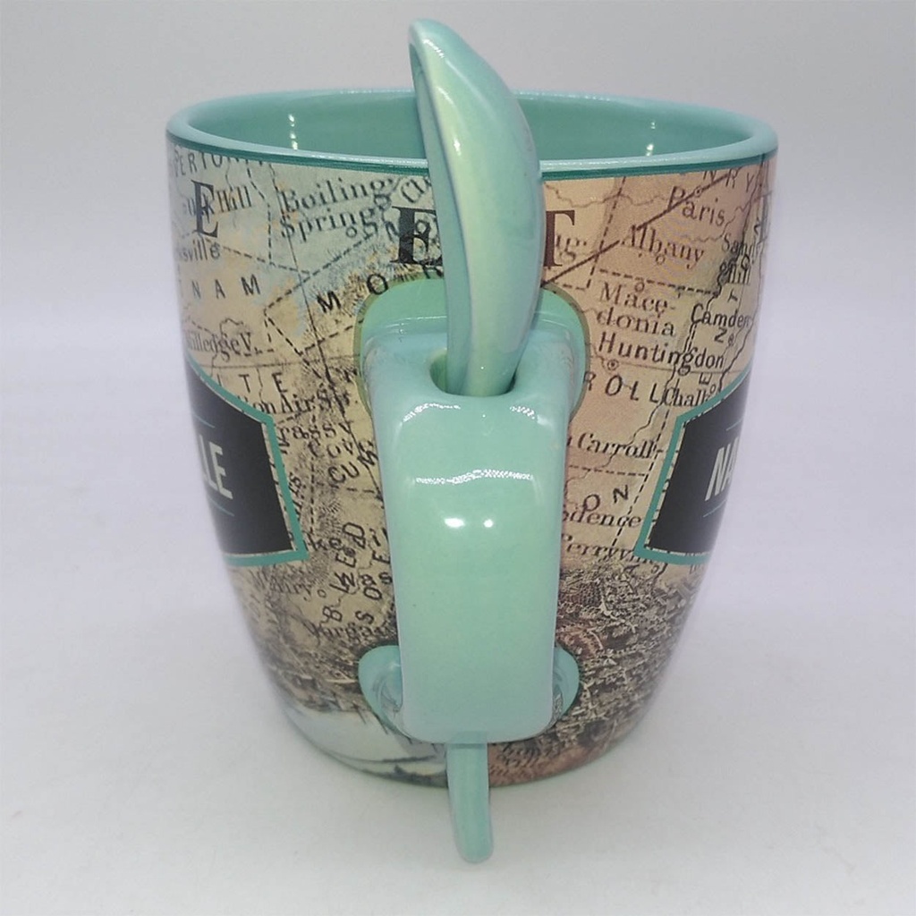 Nashville Mug - Map with Spoon