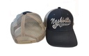 Nashville Cap/Trucker Hat - Blue w/Gray