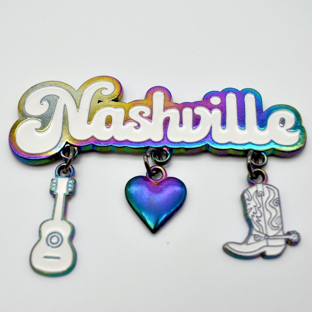 Nashville Magnet - Metallic With Charms