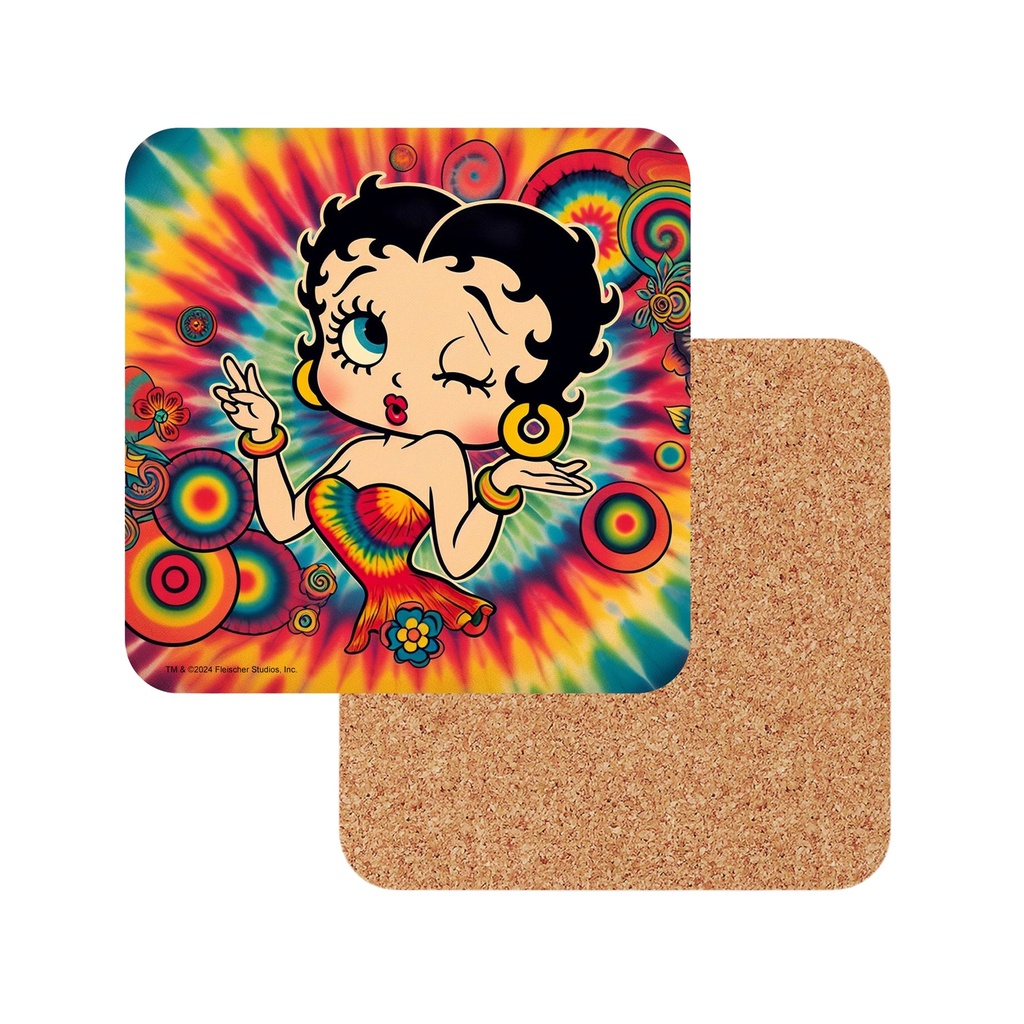 Betty Boop Coasters - Tie Dye - 6pc Set