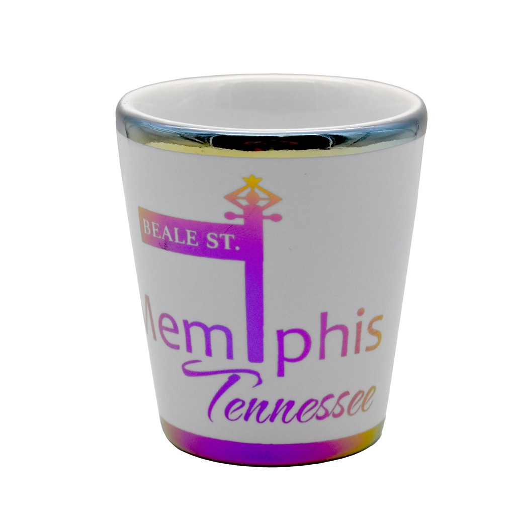 Memphis Shot Glass - Lamppost Metallic