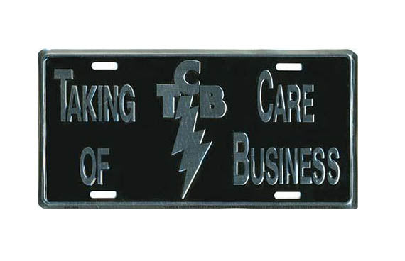 Elvis License Plate - TCB