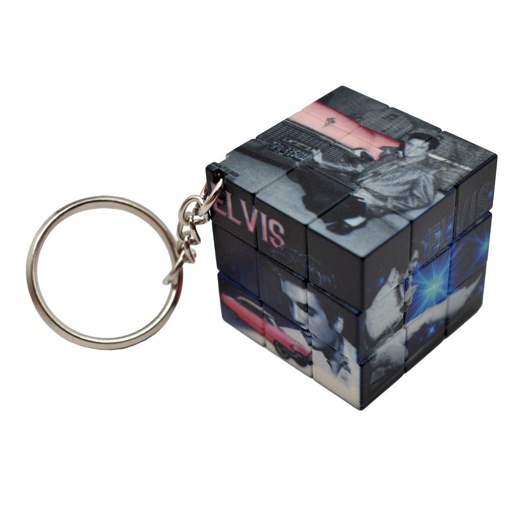 Elvis Key Chain - 3x3 Spin Cube