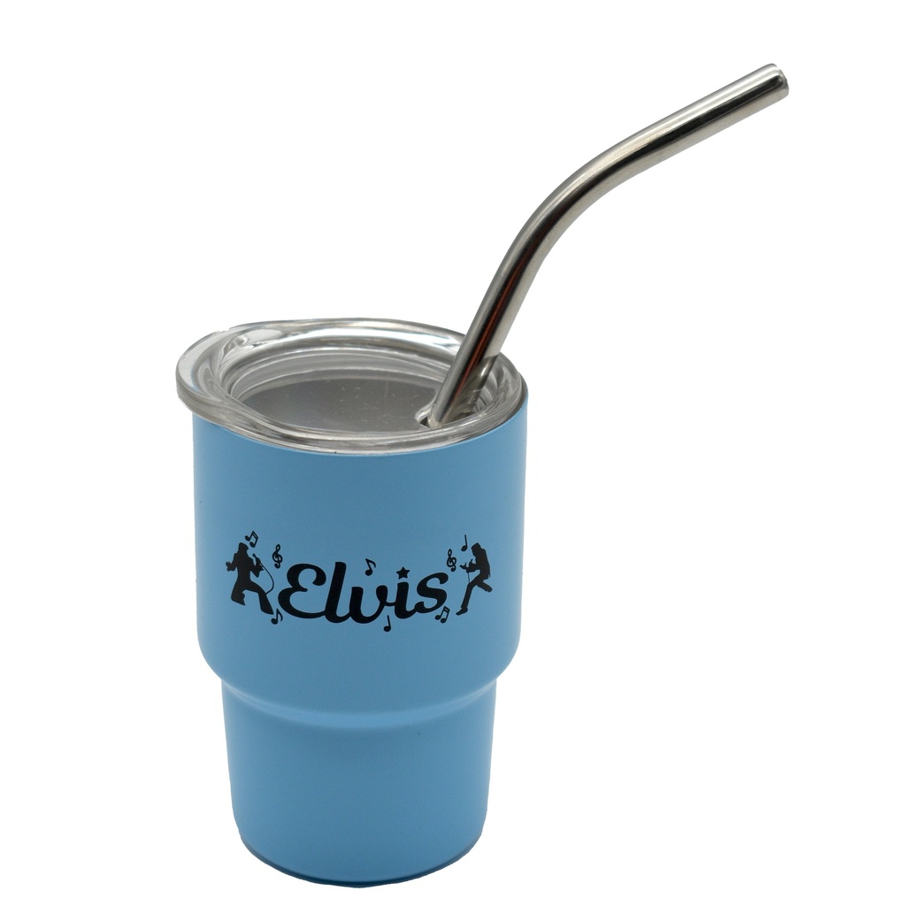 Elvis Shot Glass - Mini Tumbler Blue