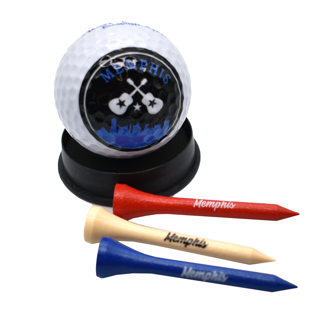 Memphis Golf Ball & Tee Set - Skyline