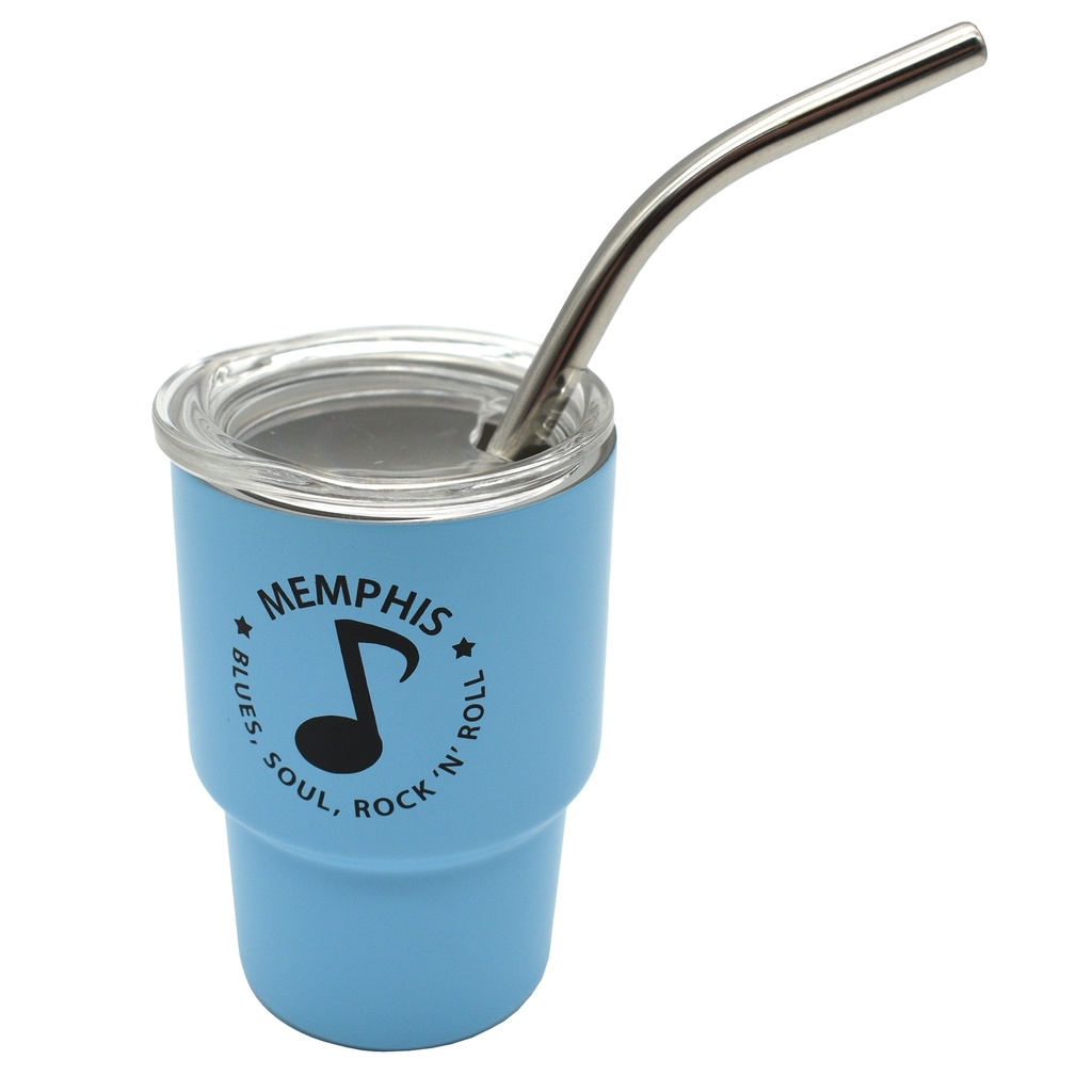 Memphis Shot Glass - Mini Tumbler Blue