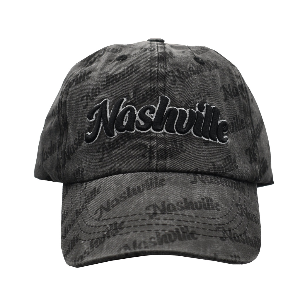 Nashville Cap - Name Repeat Black