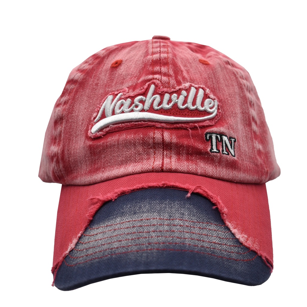 Nashville Cap - Wrapped Bill Red