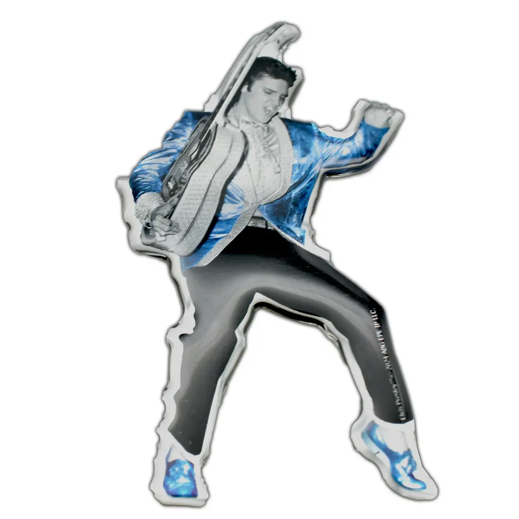 Elvis Sticker - Blue Suede Shoes Puffy