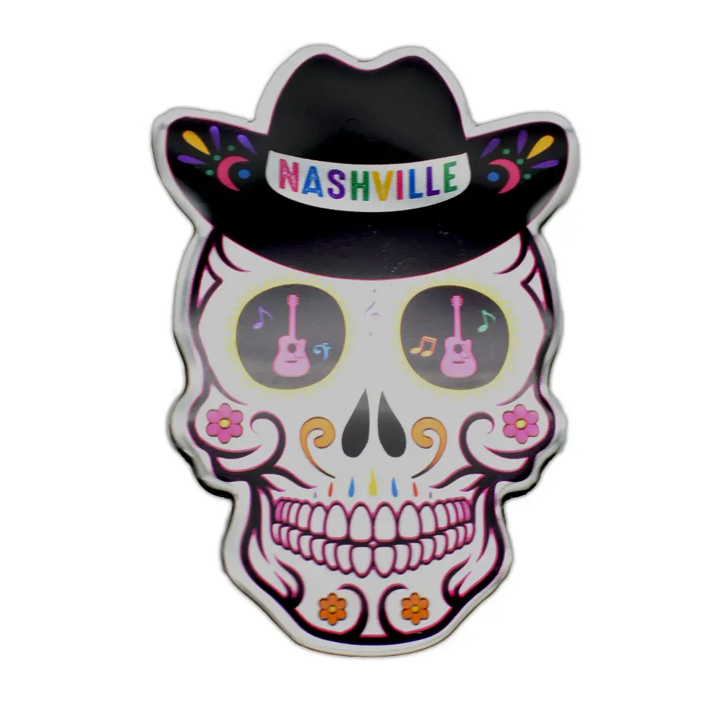 Nashville Sticker - Sugar Skull Puffy