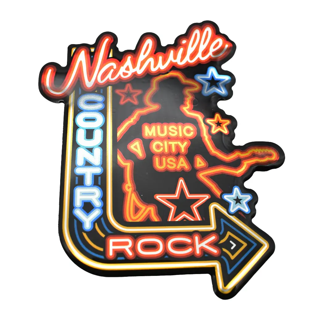 Nashville Sticker - Country Rock Puffy