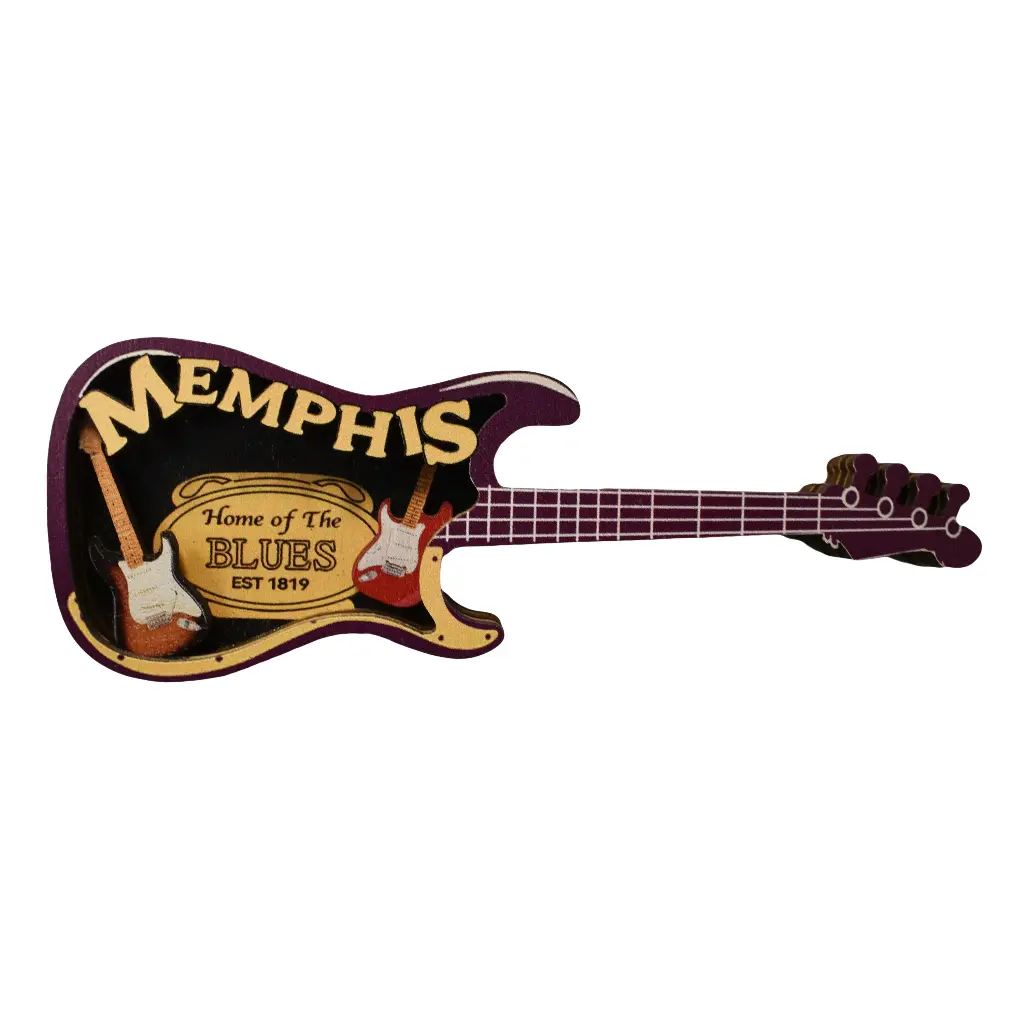 Memphis Magnet - Purple Guitar Layered