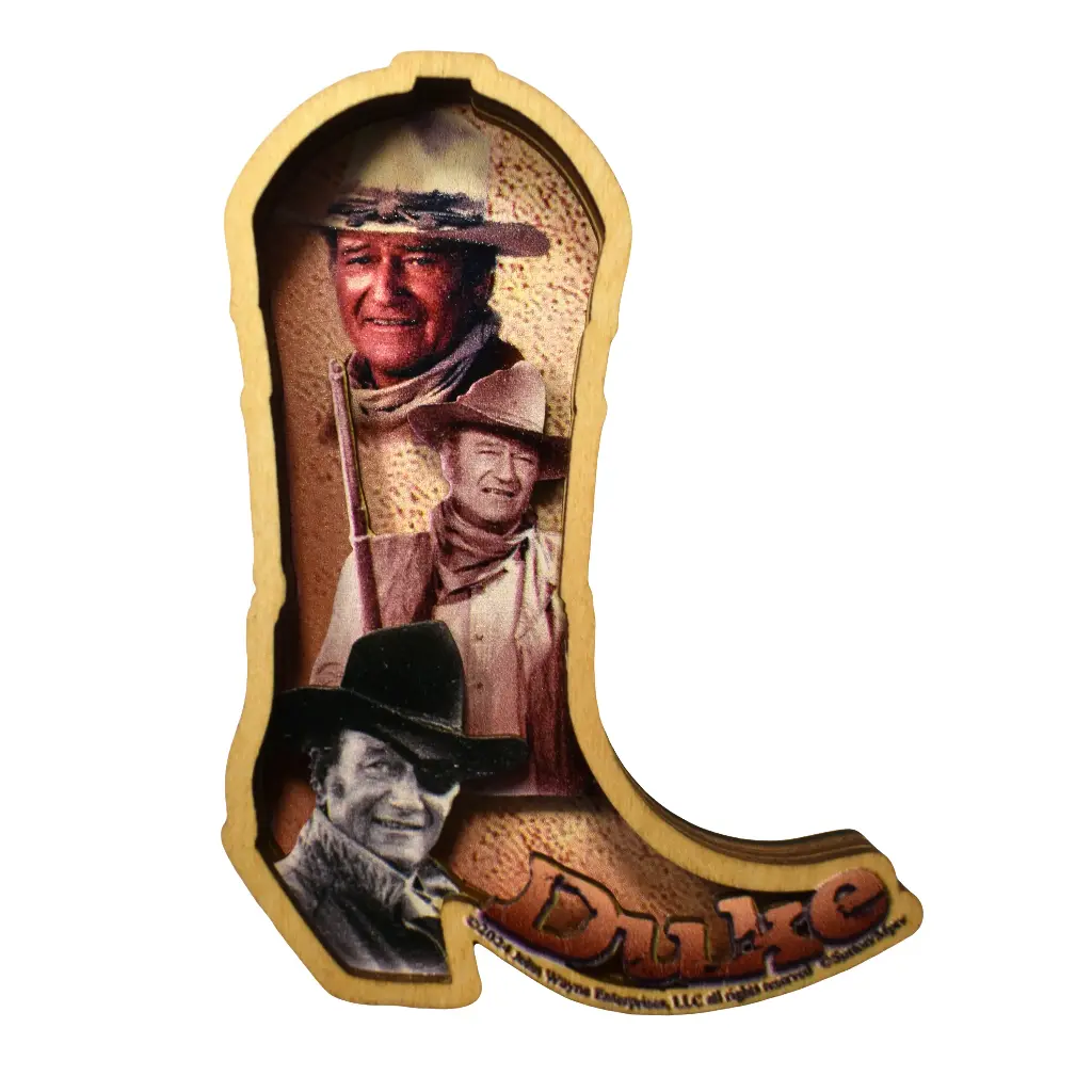 John Wayne Magnet - Boot layered