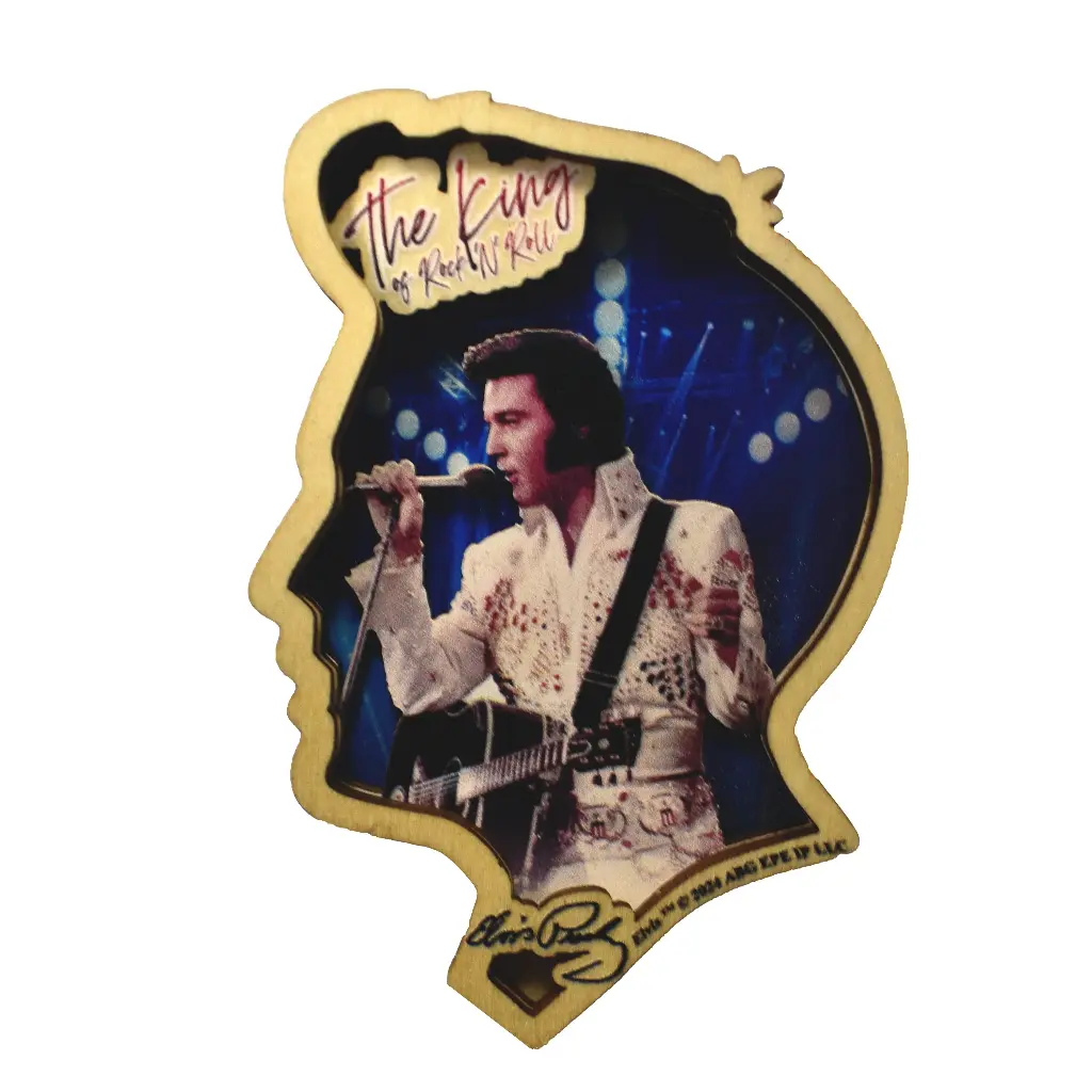 Elvis Magnet - Head Silhouette Layered