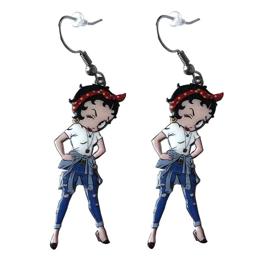 Betty Boop Earrings - Bandana