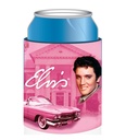 Elvis Huggie/Koozie - Pink With Guitars