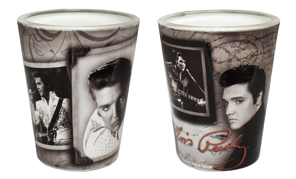 Elvis Shot Glass - Frames With Letter