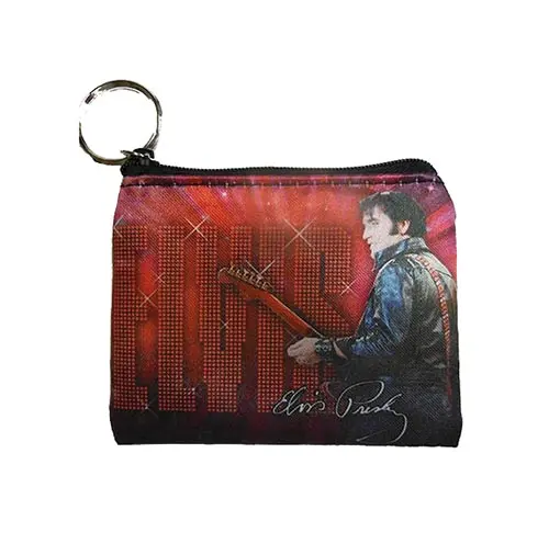 Elvis Key Chain/Coin Purse - '68 Name In Lights