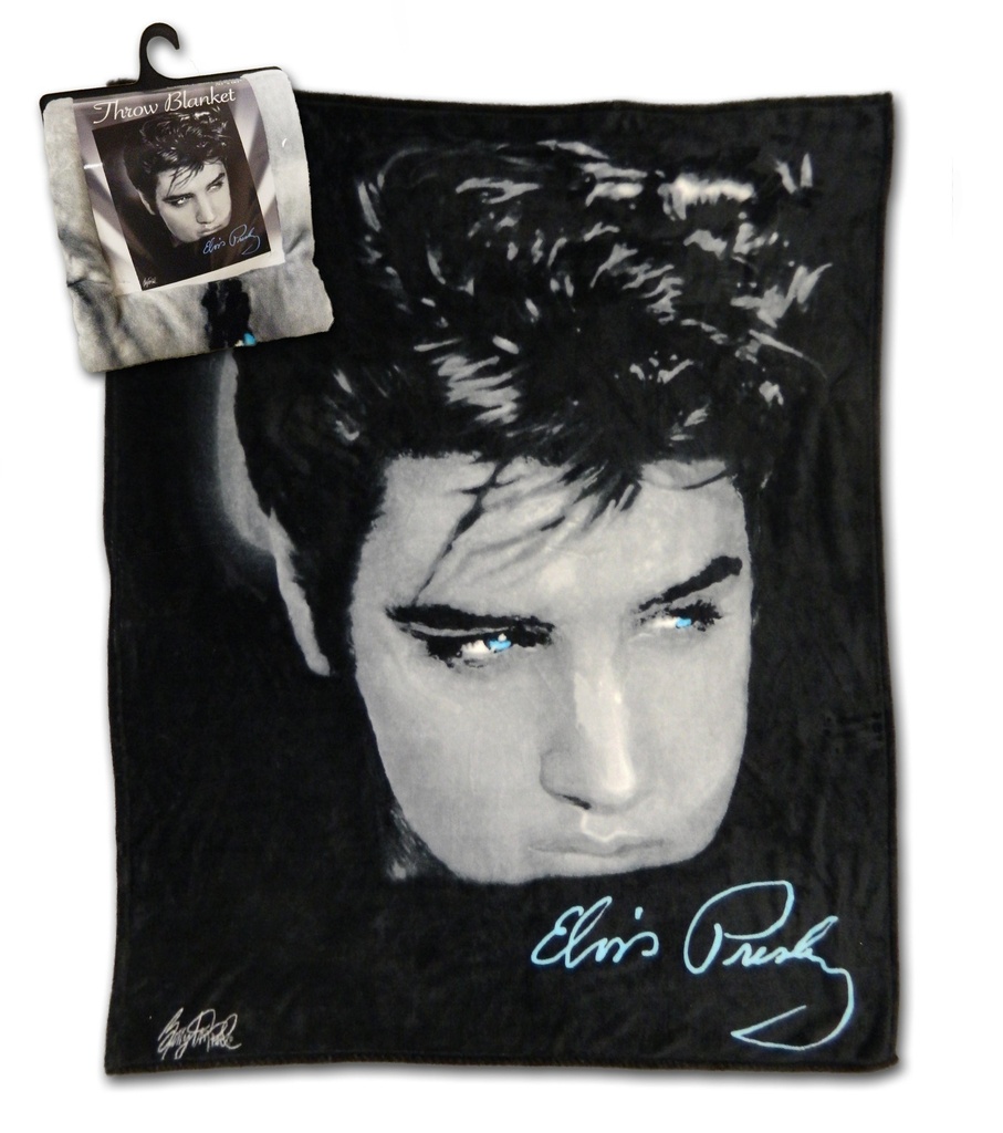 Elvis Throw Blanket - Up Close