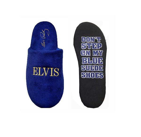 Elvis Slippers - Blue Suede Shoes