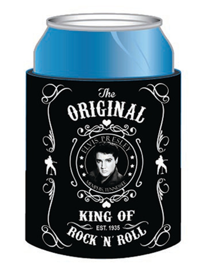 Elvis Huggie/Koozie - Blk & Wht