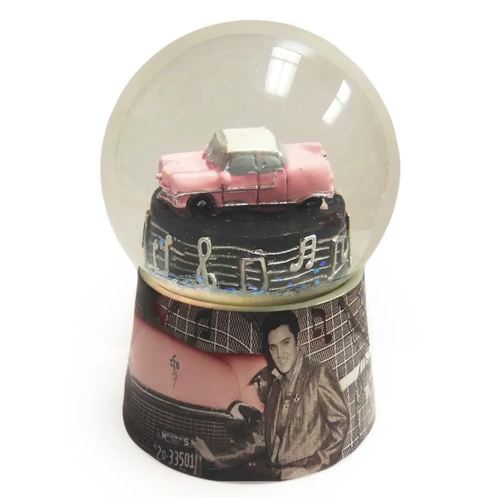 Elvis Snowglobe - With Car