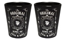 Elvis Shot Glass - Blk & Wht Est.