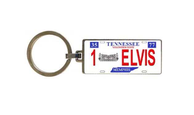 Elvis Key Chain - License Plate 1Elvis