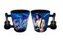 Elvis Shot Glass - The King Blue Guitar With Guitar Handle